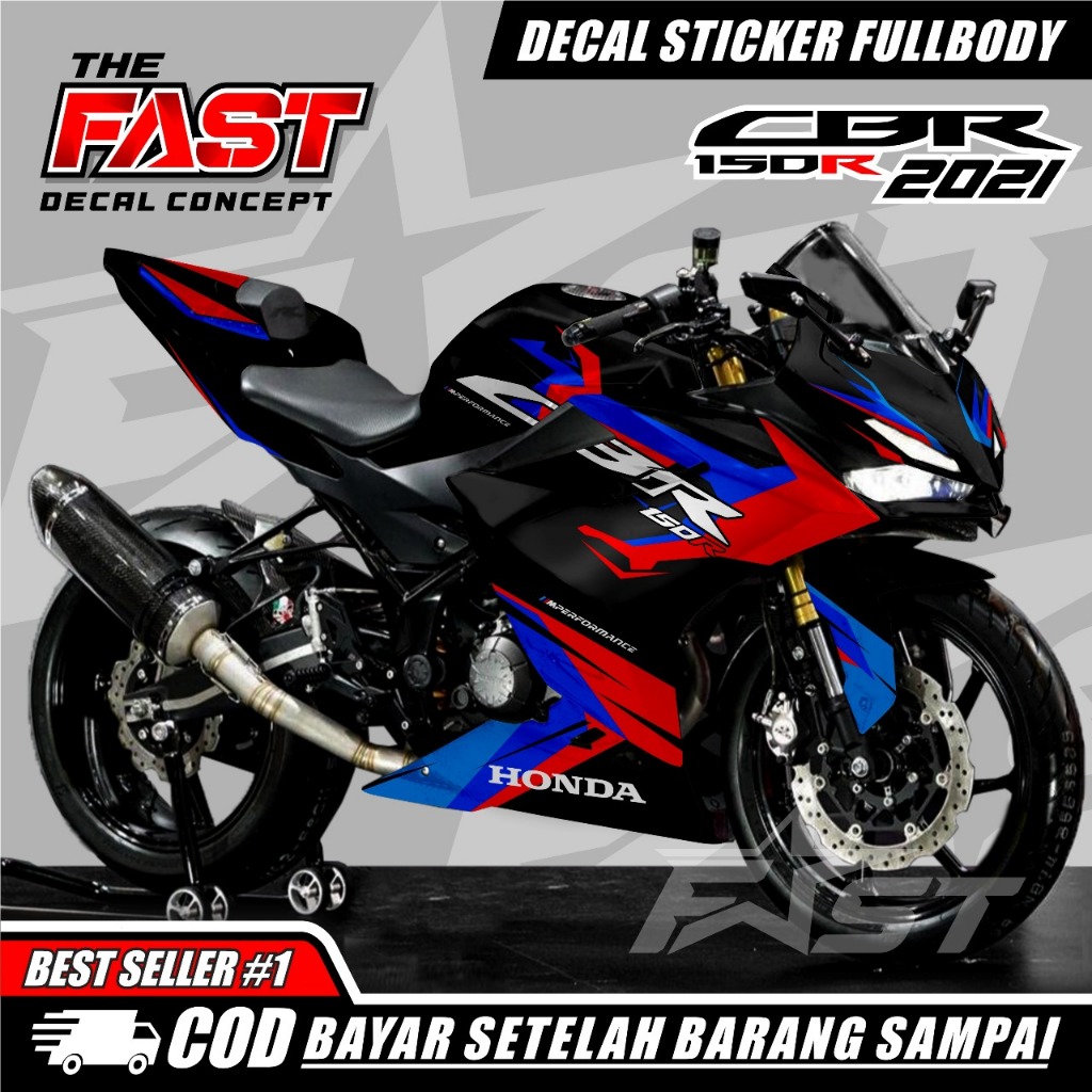 TERBARU STICKER DECAL CBR 150R 2021 FULL BODY MOTIF BMW ANTI LUNTUR