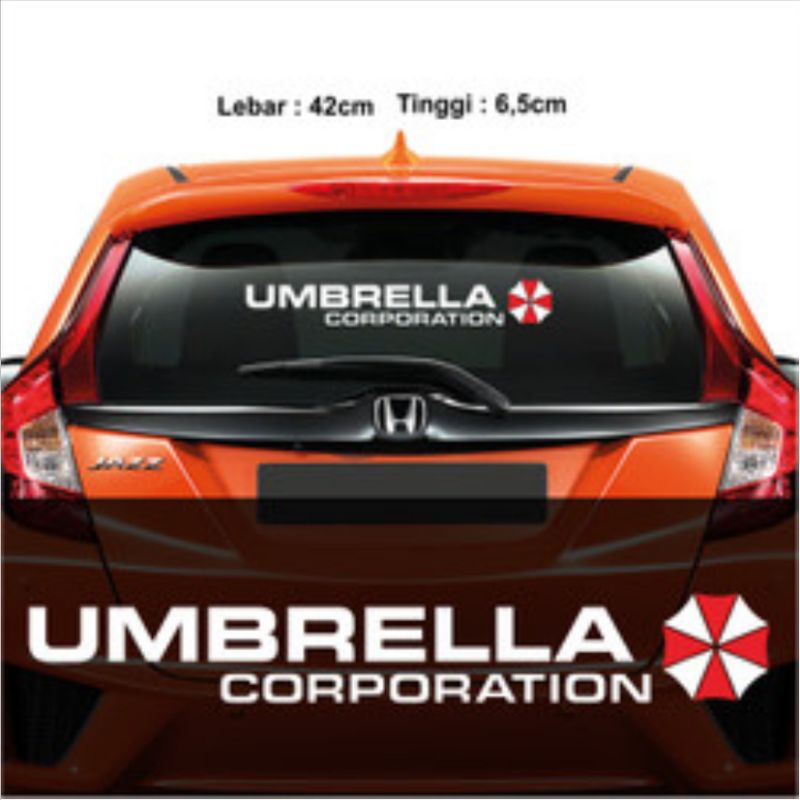 Sticker kaca mobil umbrella corporation sticker terlaris kaca dan body mobil umbrella corporation