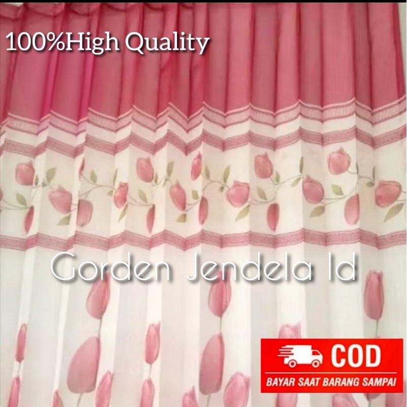 Gorden vitrase aesthetic lebar 3 meter 250 cm 2 meter vitrase dalaman hordeng