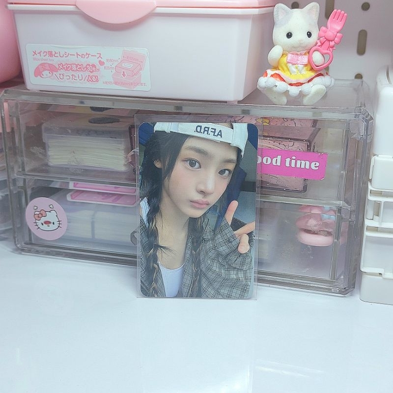 (BACA DESC) wts photocard official newjeans minji new jeans x line friends how sweet pop up store