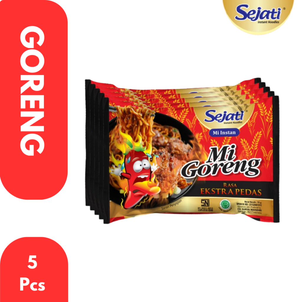 

10 PCS - SEJATI MIE GORENG RASA EKSTRA PEDAS