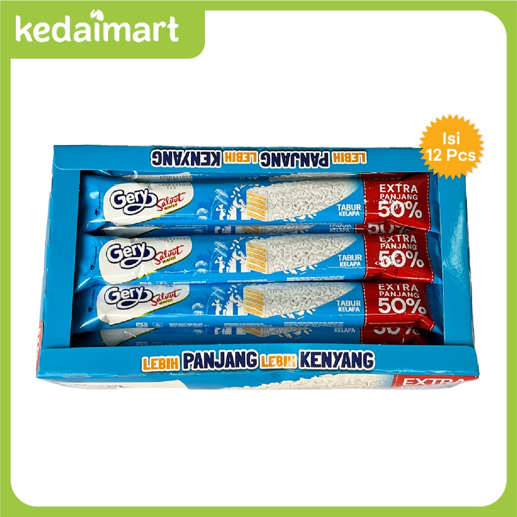 

Gery Saluut Wafer Kelapa Pack Isi 12 x 17.5 Gram