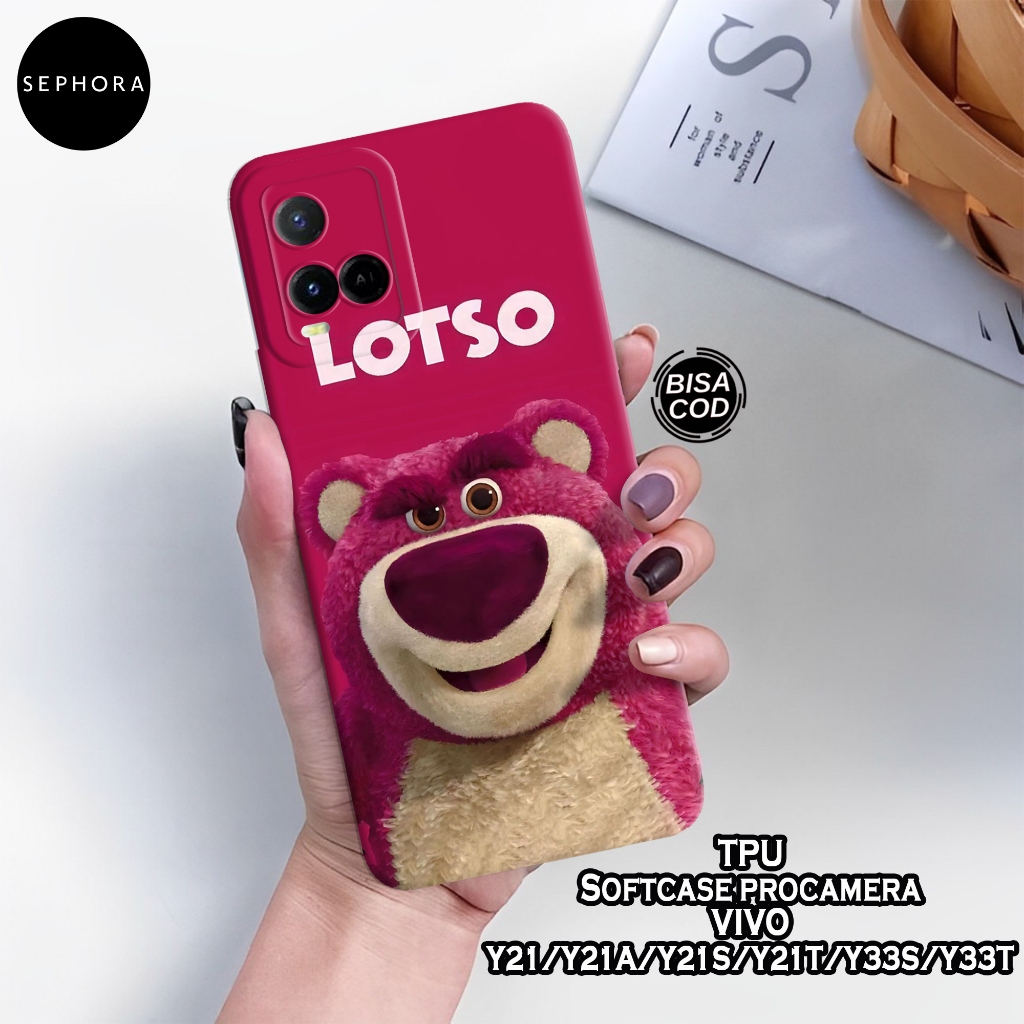 Case VIVO Y21/Y21A/Y21S/Y21T/Y33S/Y33T - Fashion Case Lotso - Softcase VIVO Y21/Y21A/Y21S/Y21T/Y33S/