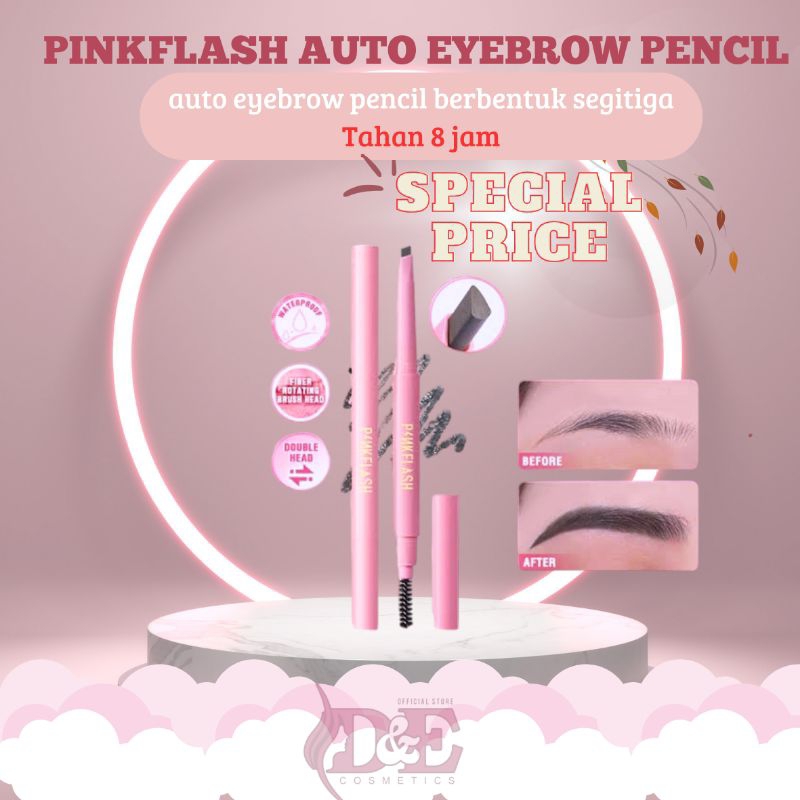 D&E | PINKFLASH Waterproof Auto Eyebrow pencil Pensil alis pinkflash Eye brow Pensil alis matic