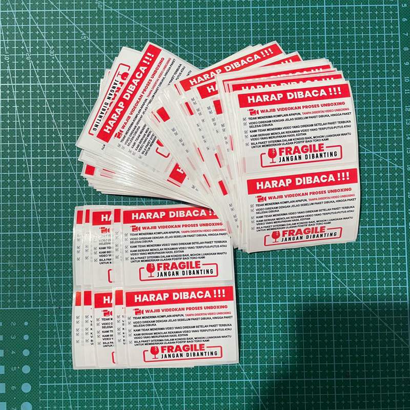 

[READY STOCK] STICKER VIDEO UNBOXING FRAGILE