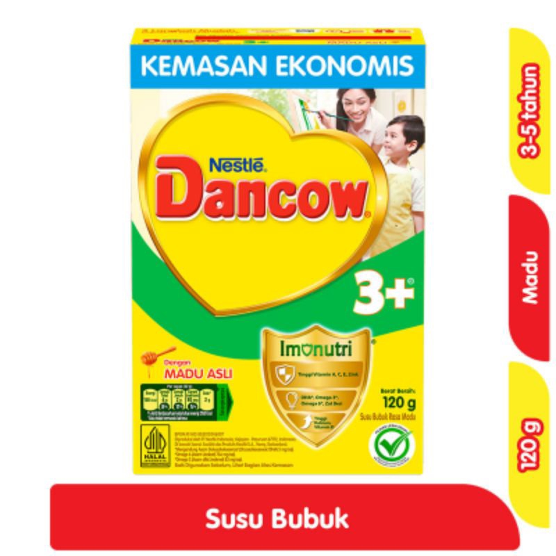 

Nestle Dancow 3+ Imunutri Susu Bubuk Pertumbuhan Anak 3-5 tahun Madu Box 120 g