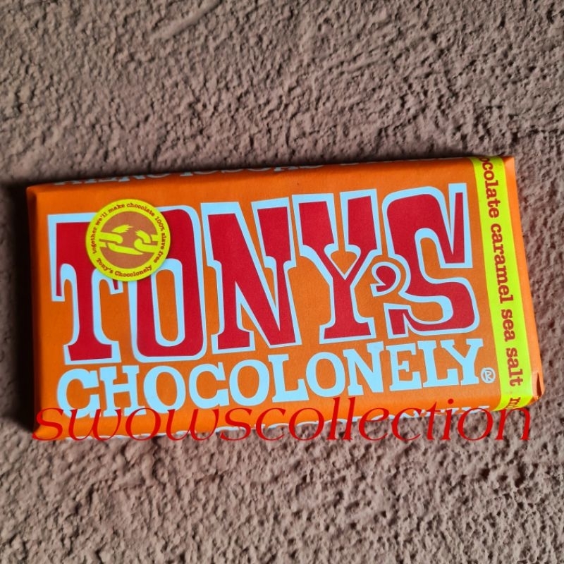 

TONY'S CHOCOLONELY MILK CHOCOLATE CARAMEL SEA SALT COKLAT COKELAT KARAMEL