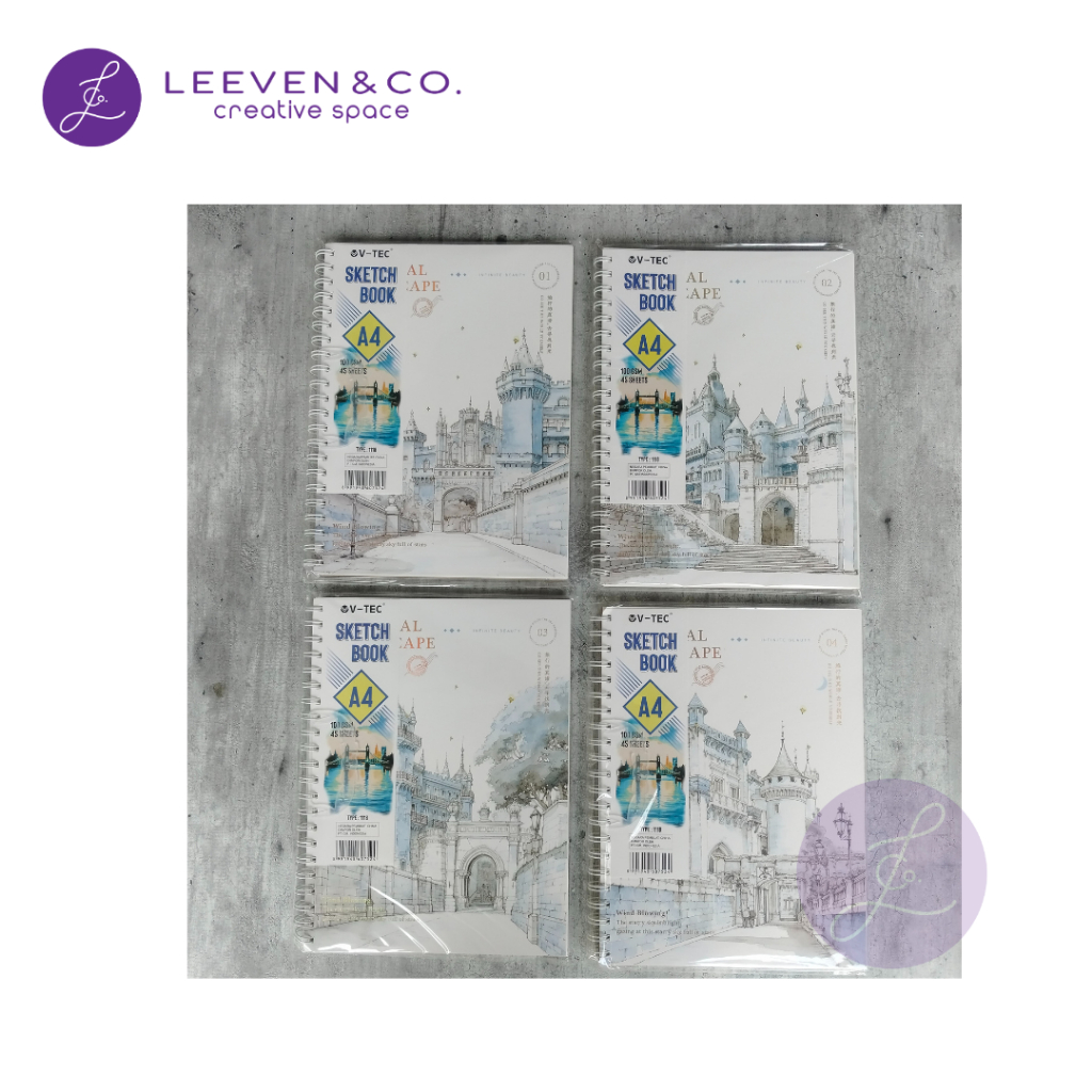 

V-TEC SKETCHBOOK A4 1118 100 GSM 45 SHEETS RANDOM COVER
