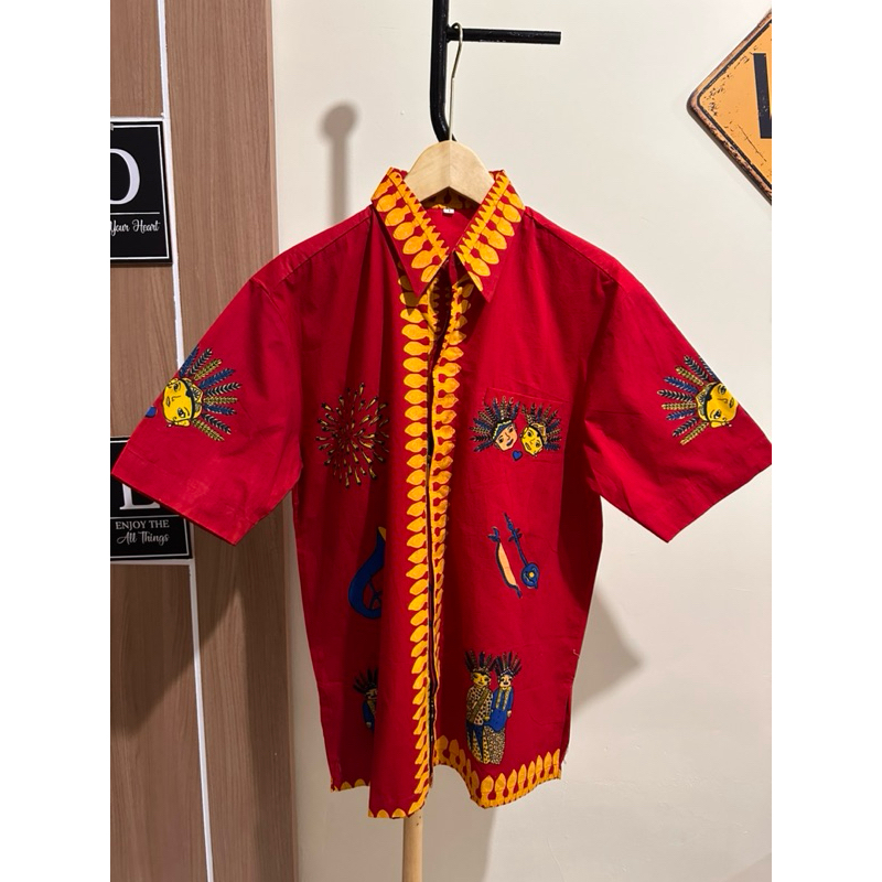 Kemeja Batik Betawi Pria Ondel Ondel