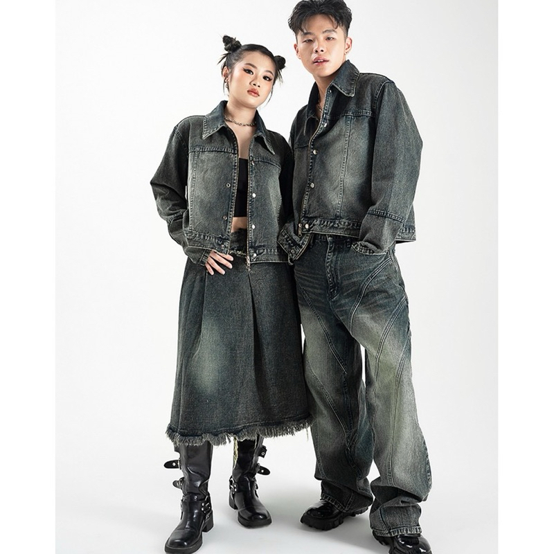 CATHA -  baggy jeans light