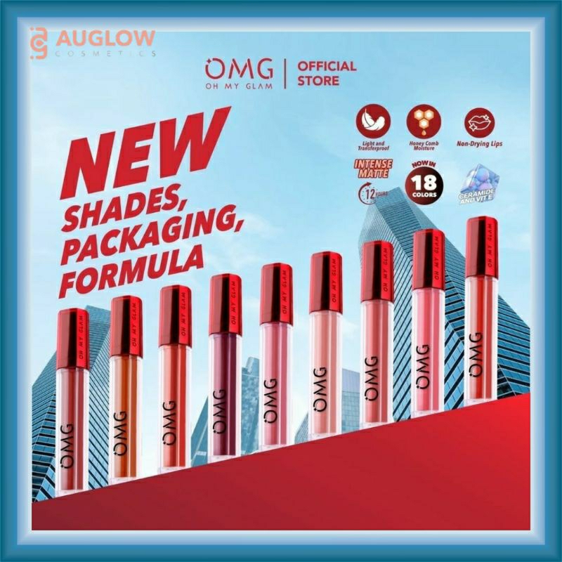 READY... OMG OH MY GLAM MATTE KISS LIP CREAM - OH MY GLAM LIP MATTE - LIPSTIK CAIR -  Lipstik OMG 3.