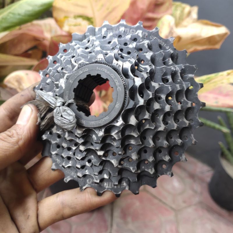 Sproket cassete sloop 11-30T 8 speed shimano hyperglide-c copotan helios 100 freewhel gir tumpuk