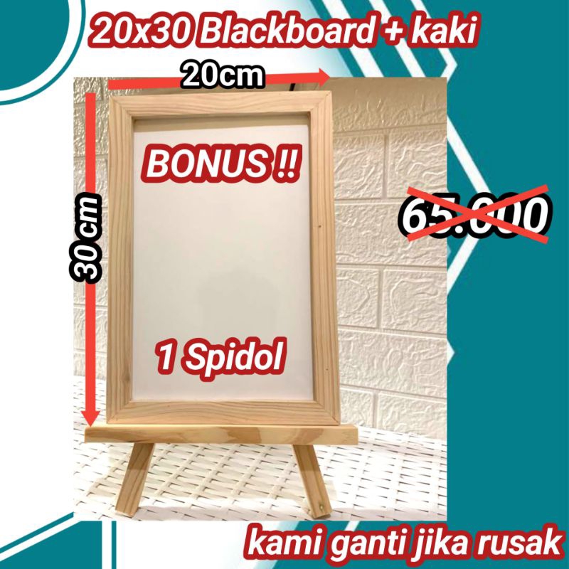 

Papan Tulis Whiteboard 20x30cm + kaki (Bonus 1 Spidol)
