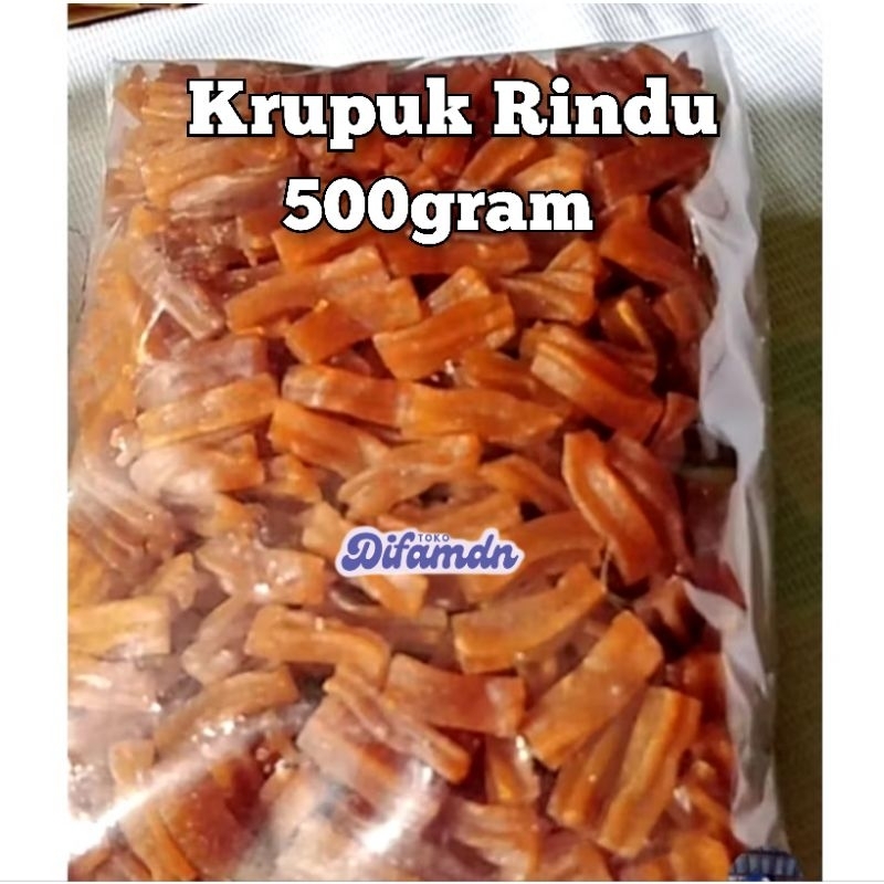 

krupuk rindu mentah 500gram/ krecek krupuk rindu