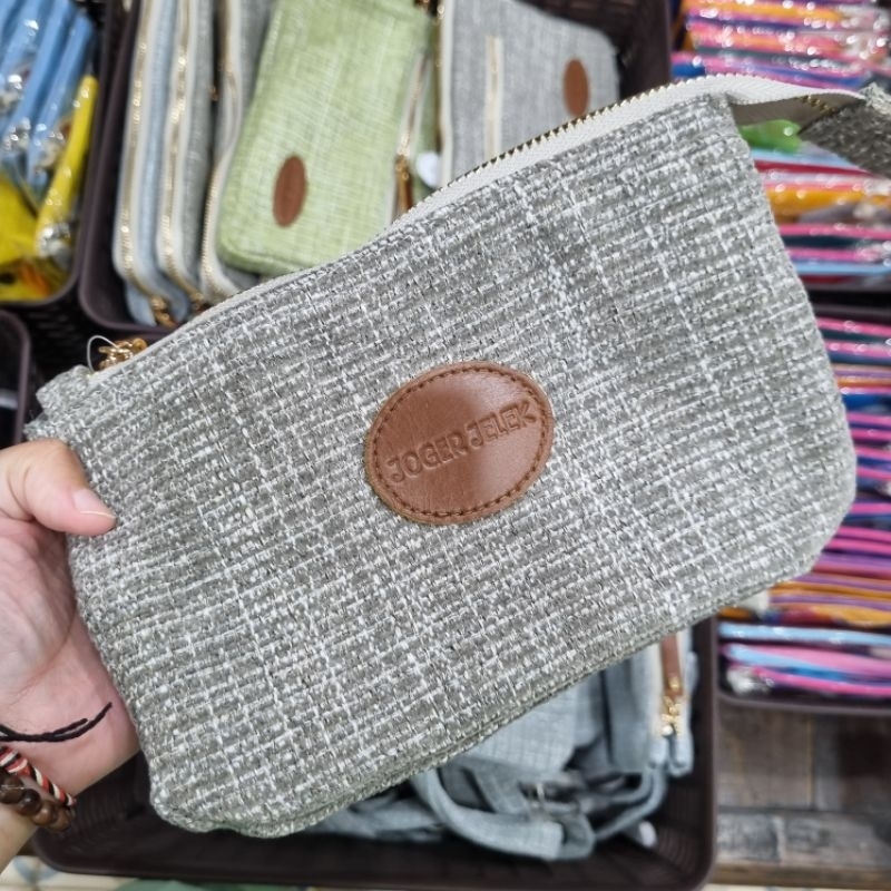 POUCH JOGER. DOMPET WANITA. DOMPET RESLETING ORIGINAL JOGER BALI. DOMPET HP, DOMPET KOSMETIK, OLEH O