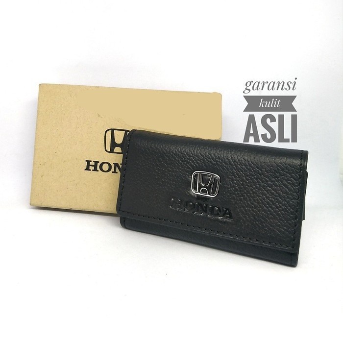 Honda Jazz Dompet STNK Gantungan Kunci Leather Asli Mobil