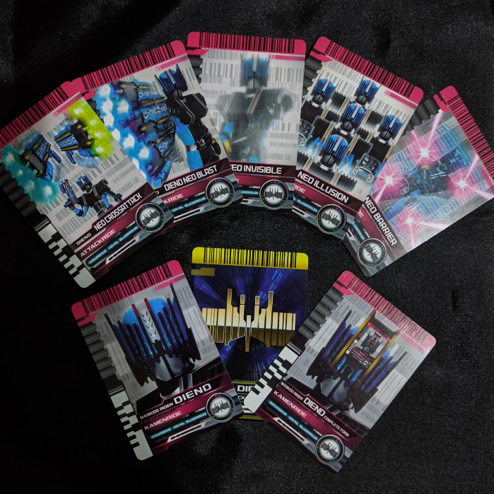 DX Ride Card Kamen Rider Diend Bundle - DX Ride Card NeoDiendriver Original Bandai [TAKE ALL]