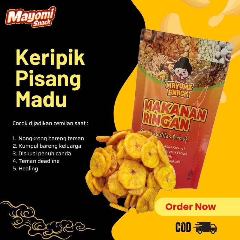 

Keripik Pisang Madu Lezat dan mengenyangkan