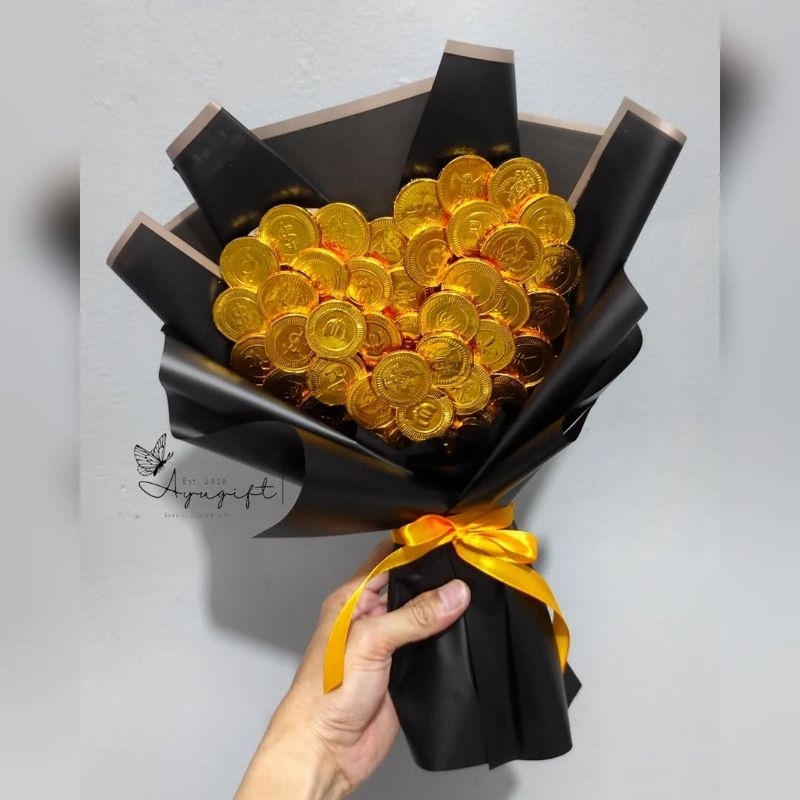 

Yasmine Craft | Buket Coklat koin | Buket coklat | Buket Love | Buket valentine | Buket wisuda | Buket murah