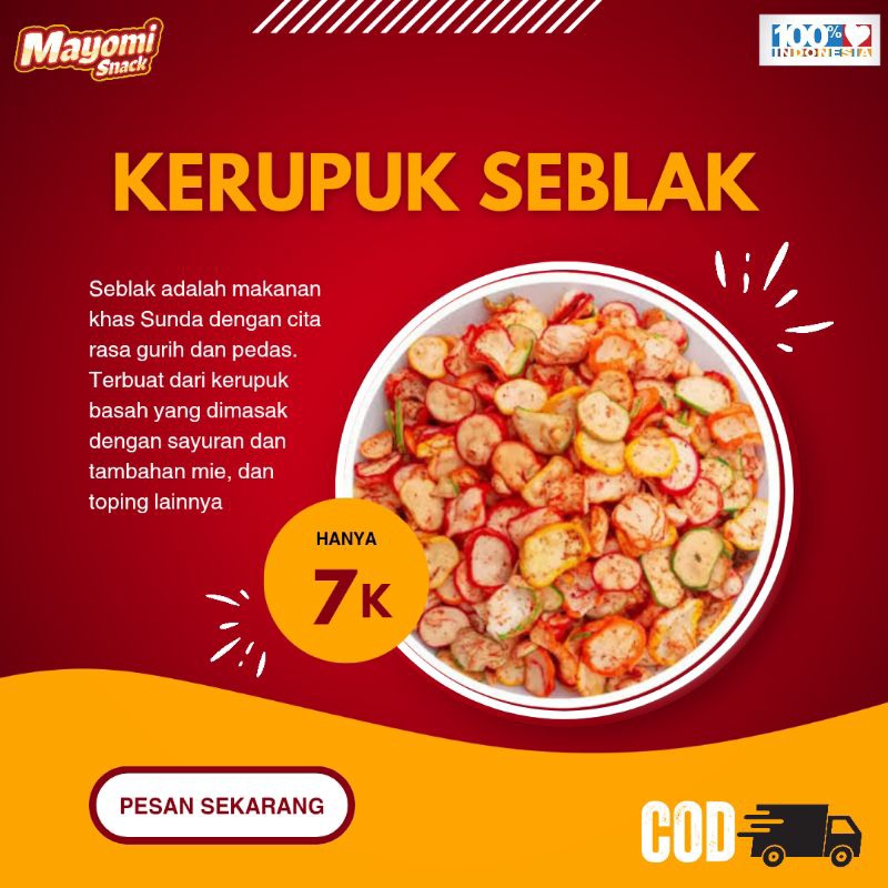

Kerupuk Seblak Extra Pedas
