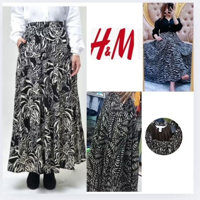 Rok Maxi Wanita Skirt Panjang Branded