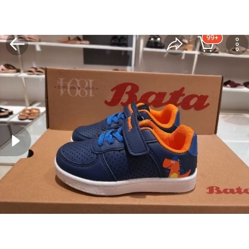 Bata Sepatu Anak Biru Hijau size 26
