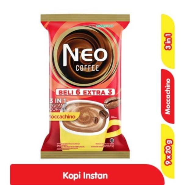 

Neo Coffee 3 In 1 Kopi Moccachino Beli 6 Extra 3 @ 20g Neo Coffee Kopi Instan Mocacchino Sachet@20gr