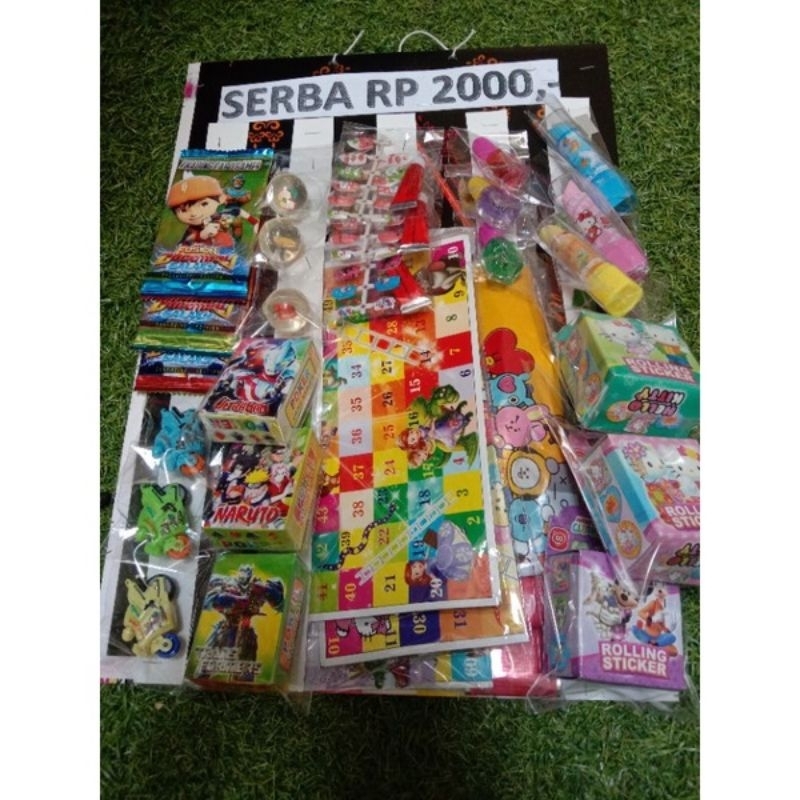 USAHA MAINAN RENCENG PAKET USAHA MAINAN RENCENG SERBA 2000