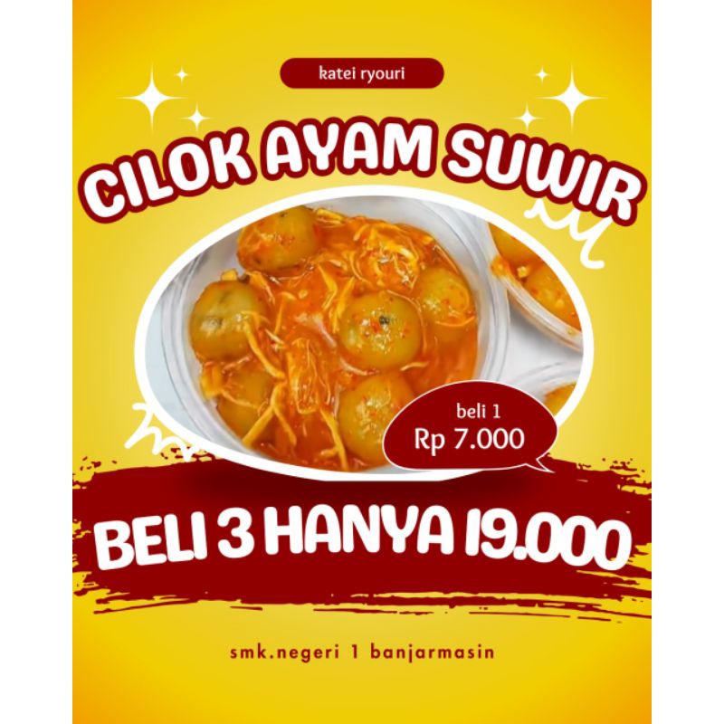 

cilok ayam suwir pedas