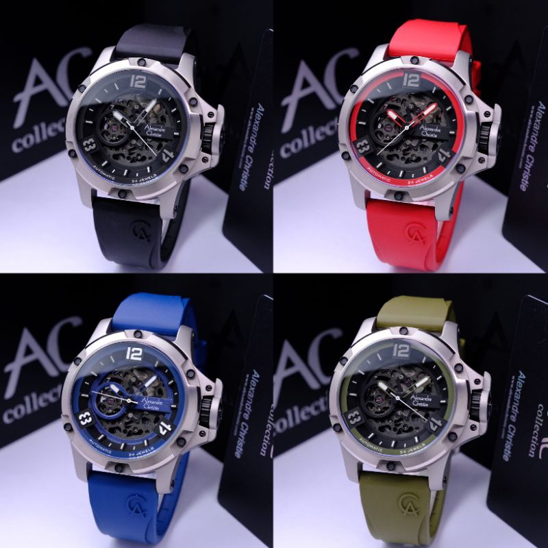 [BEST SELLER] JAM TANGAN PRIA ALEXANDRE CHRISTIE AC6295 / AC 6295 TITANIUM AUTOMATIC ORIGINAL GARANS