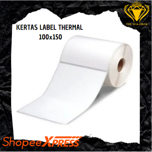 

KERTAS THERMAL / LABEL BARCODE 100 x 150 A6 kertas stiker thermal 500 pcs - POLOS