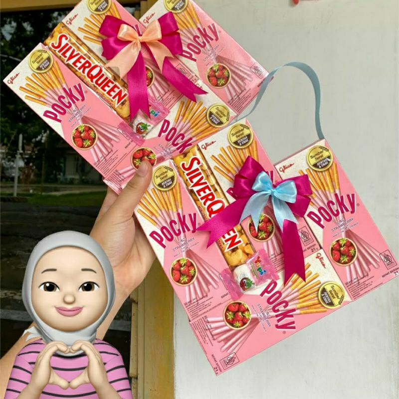 

Hadiah Valentine Pocky SilverQueen Love/Coklat Valentine anniversary birthday dll