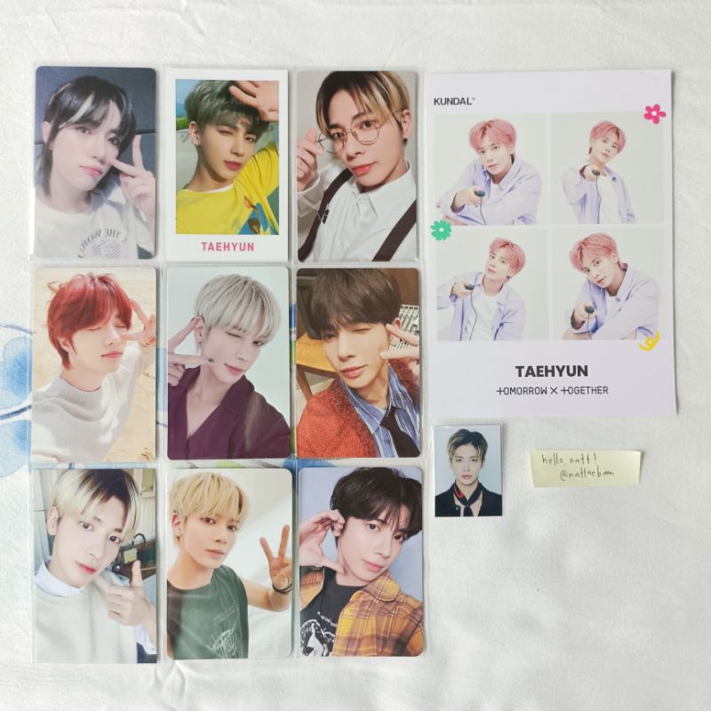 TXT Photocard Beomgyu Sky Blue Midsummer Fight or Escape Lucky Draw Hybe Insight Taehyun Weverse B M