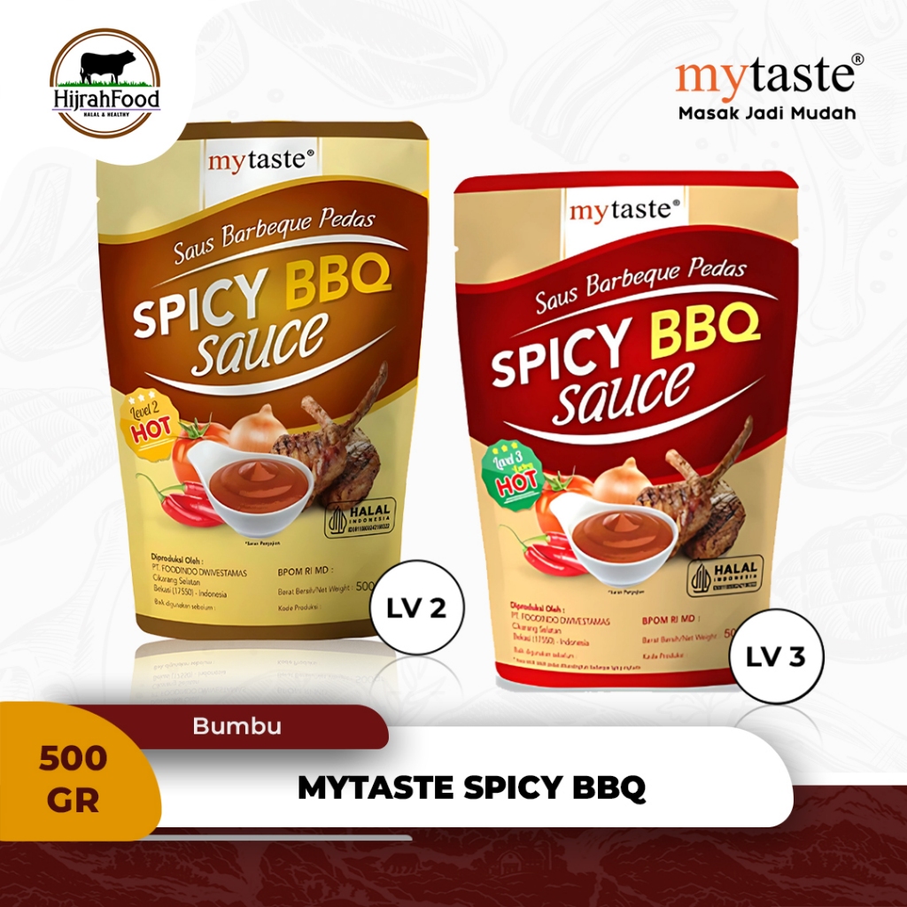 

MyTaste Spicy Barbeque / BBQ Sauce (Qty. 500 gr) - Pilih Varian