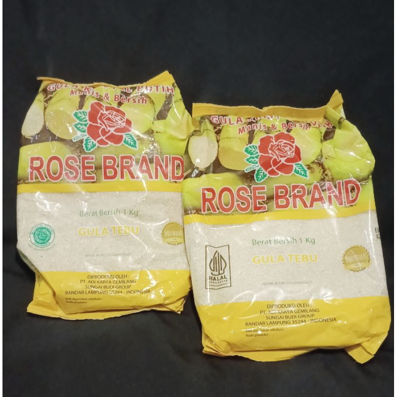 

gula rosebrand kemasan 1kg gula premium free packing kardus dan bubble warp