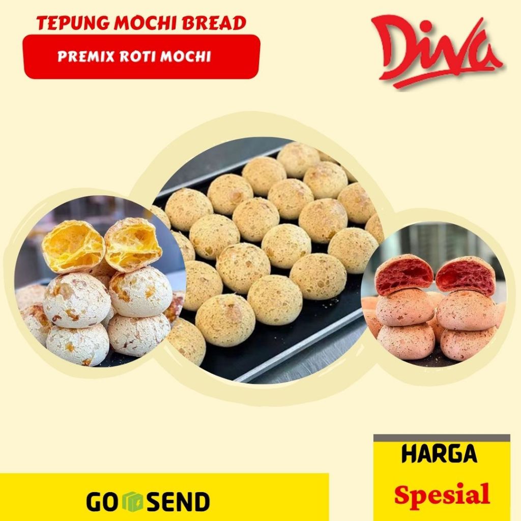 

Tepung Premix Mochi Bakerdream 500gr | Japanese Premix Mochi | Tepung Roti Mochi