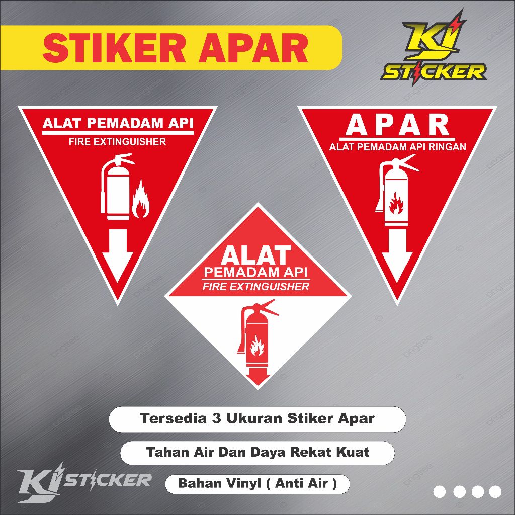 

Promo Stiker Apar / Stiker Alat Pemadam / Rambu Kebakaran / Segitiga Alat Pemadam / Stiker Segitiga Apar / bahan Vinyle Anti Air
