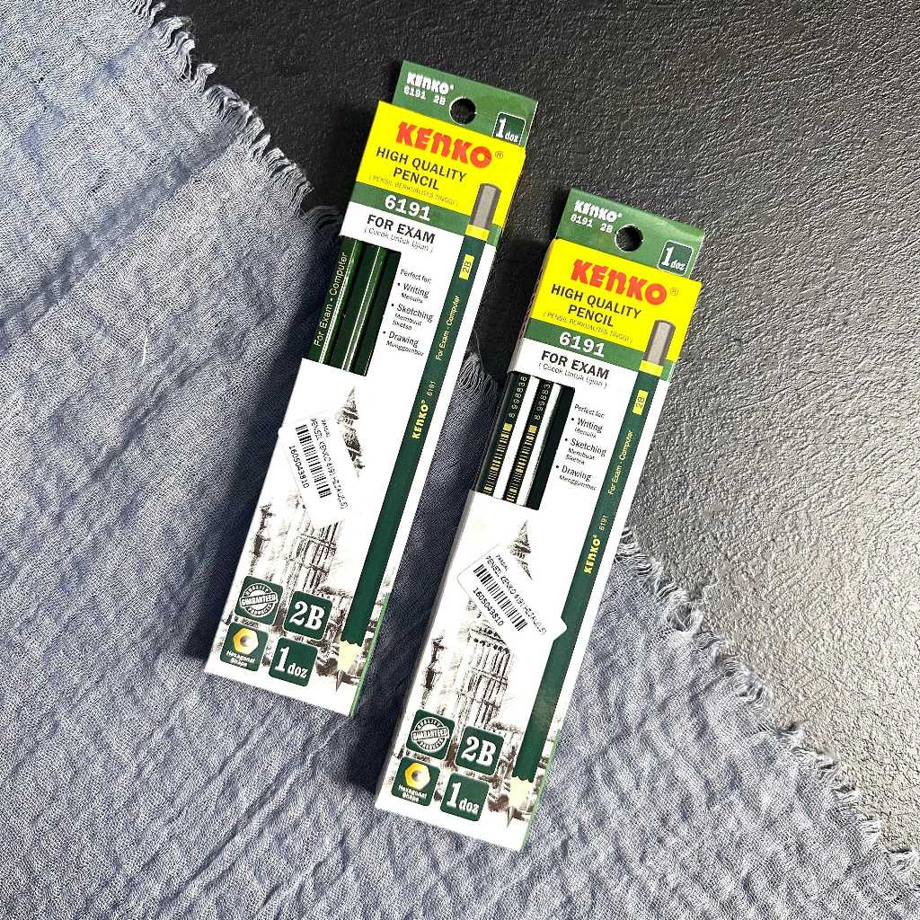 

(PAK) PENSIL KENKO 6191 HIJAU CAP HITAM / PENSIL KENKO 2B