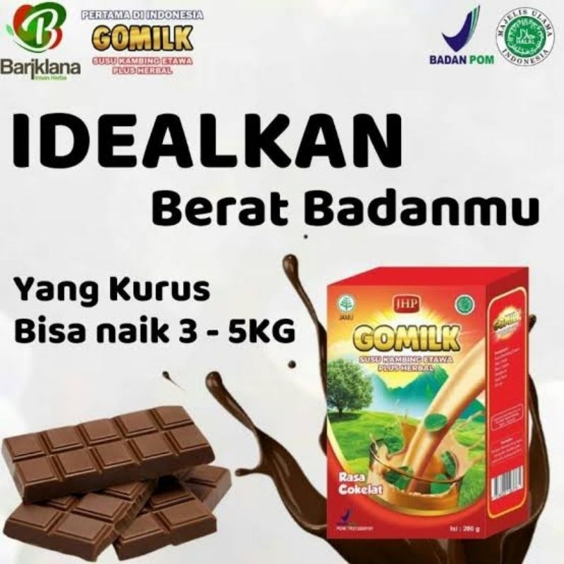 

Susu Etawa Gomilk Penambah Berat Badan dan Daya Tahan Anak