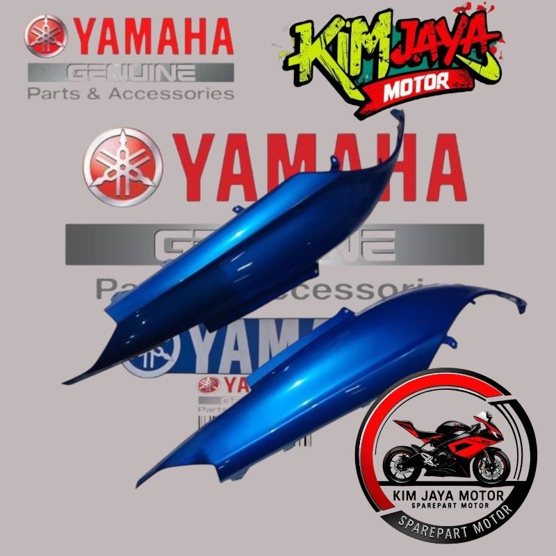Cover body kanan kiri yamaha Mio J biru original