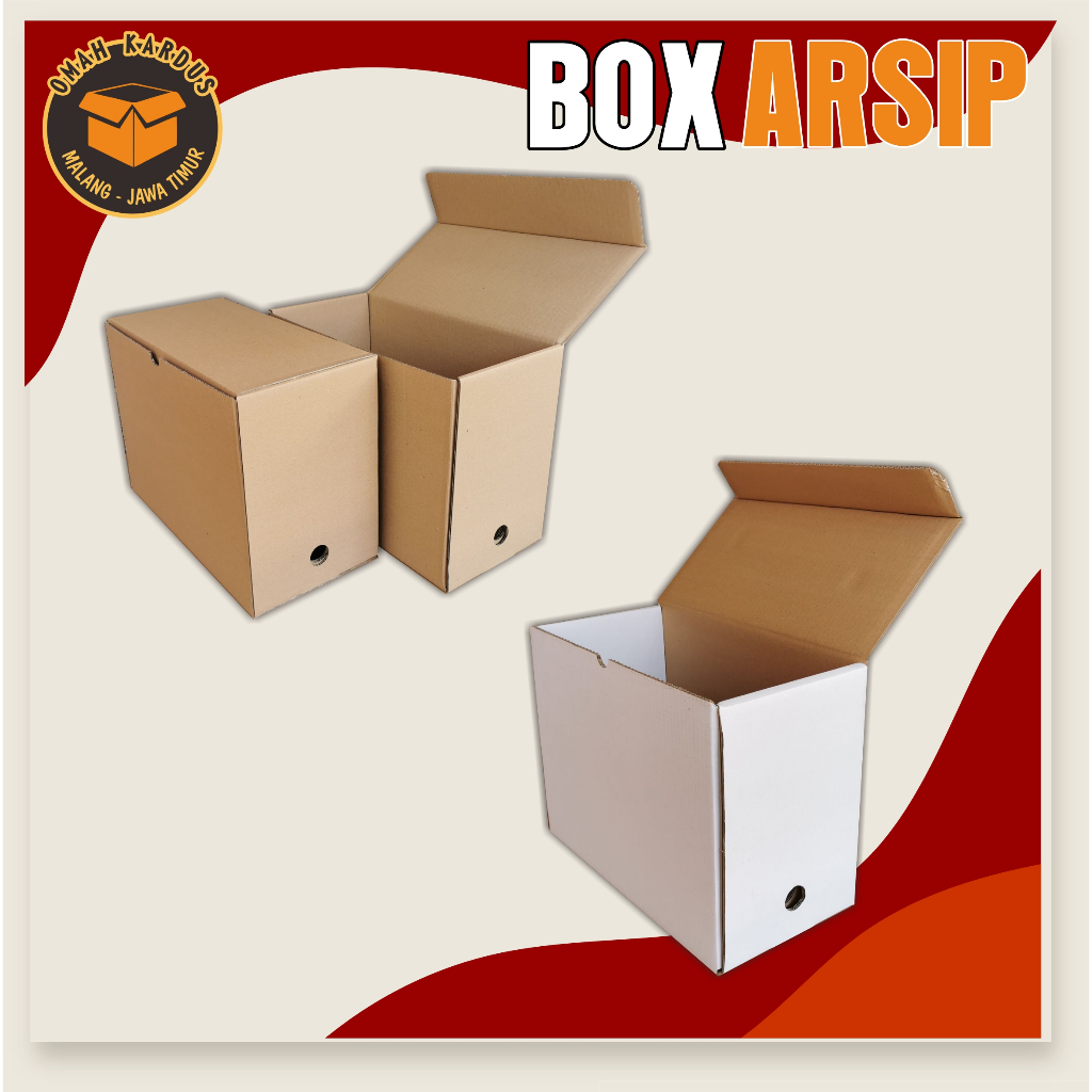 

BOX ARSIP 40x20x30 cm DOUBLEWALL / boxfile / boxdokument / dusarsip / dusfile / box file