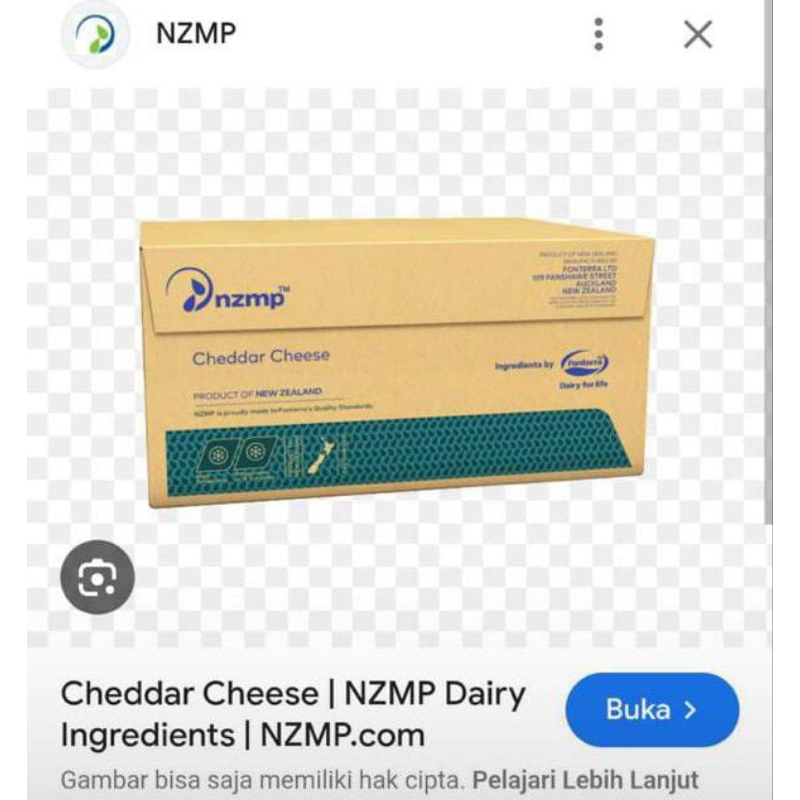 

keju cheddar NZMP cheese premium import 1KG