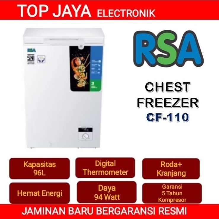 CHEST FREEZER RSA CF110/BOX FREEZER RSA CF110 NEW SERIES