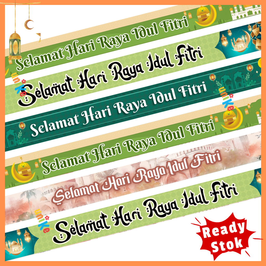 

7 pcs - Pita Selempang Parcel Idul Fitri Parsel Lebaran Hampers Ramadhan Eid Mubarak Kode E