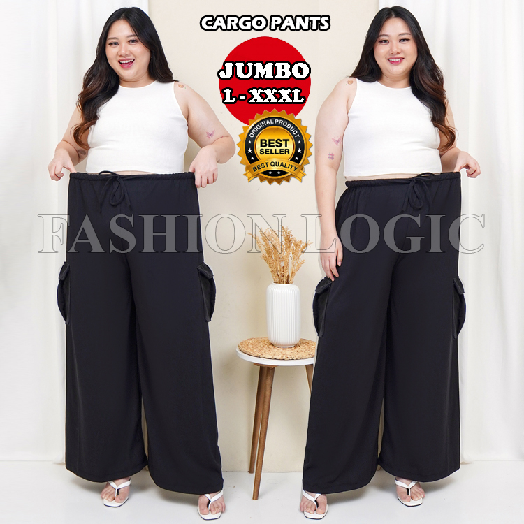 CELANA CARGO WANITA JUMBO - CELANA KULOT CARGO JUMBO