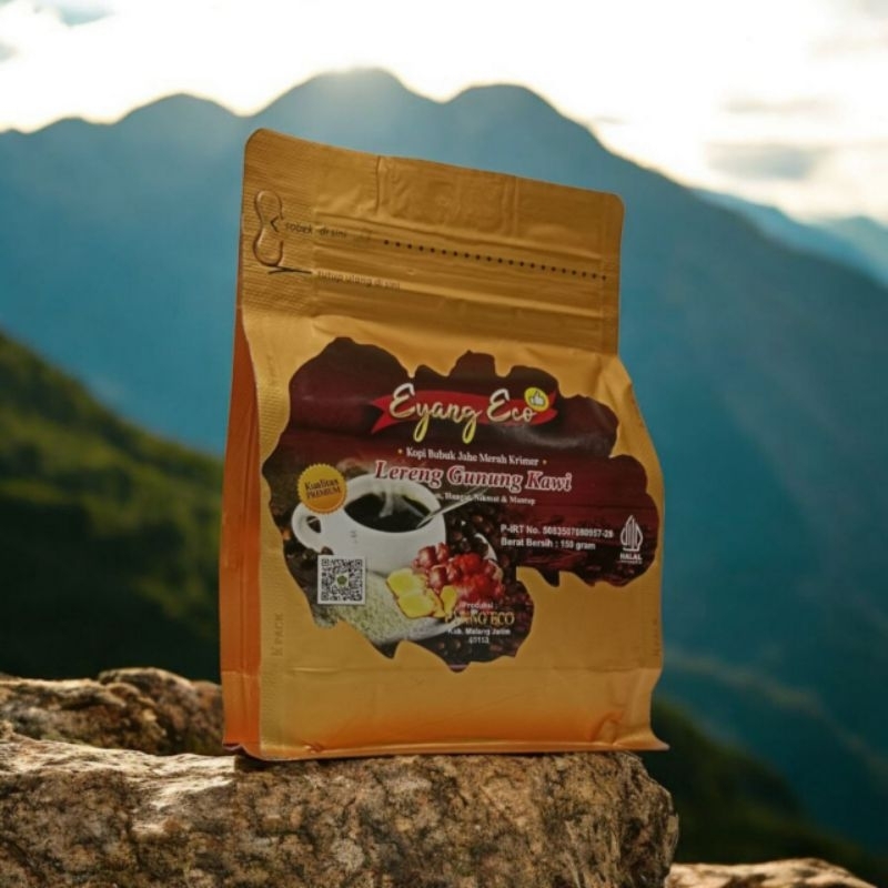 

Kopi Jahe Merah Krimer Lereng Gunung Kawi 150 Gram (Eyang Eco)