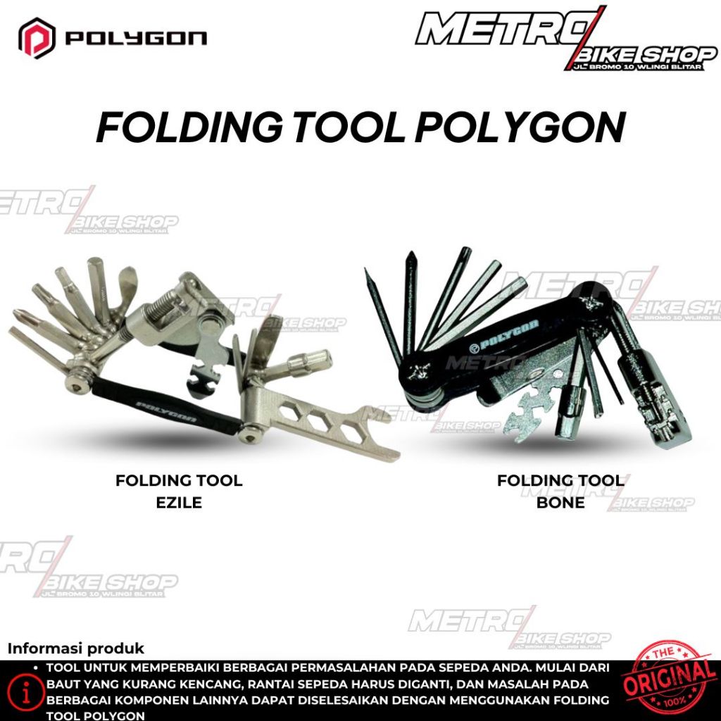 Kunci L Polygon Ezile / Black Bone Tool Set Polygon Lengkap Foolding Tool Kit Kunci L Sepeda