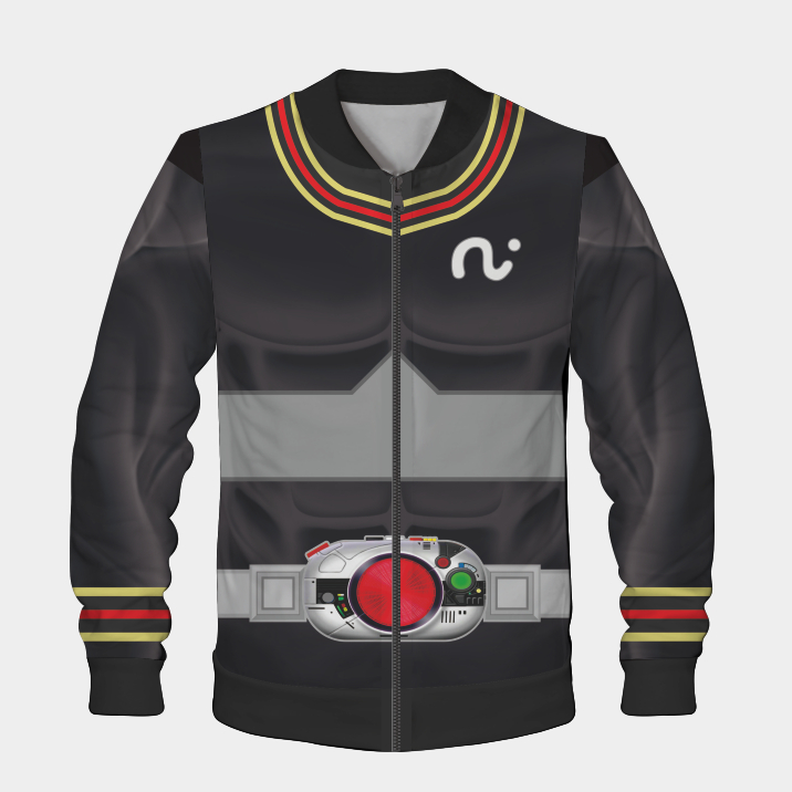 Jaket Kamen Rider Black Suit Cosplay Bahan Halus Lembut Tebal Full Printing Sublim Bisa Custom