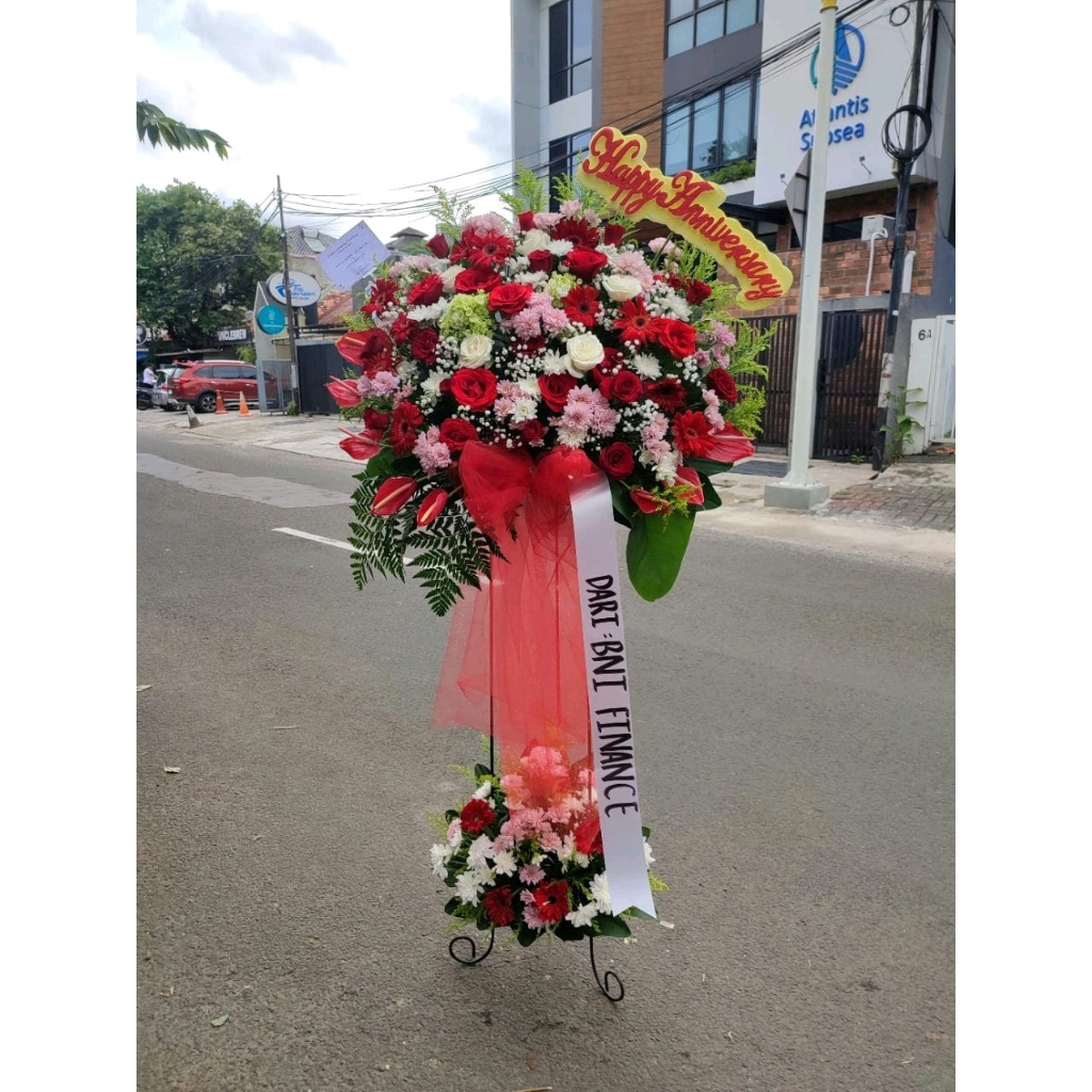 STANDING FLOWER ANNIVERSARY - STANDING FLOWER CONGRATULATIONS - STANDING FLOWER BIRTHDAY