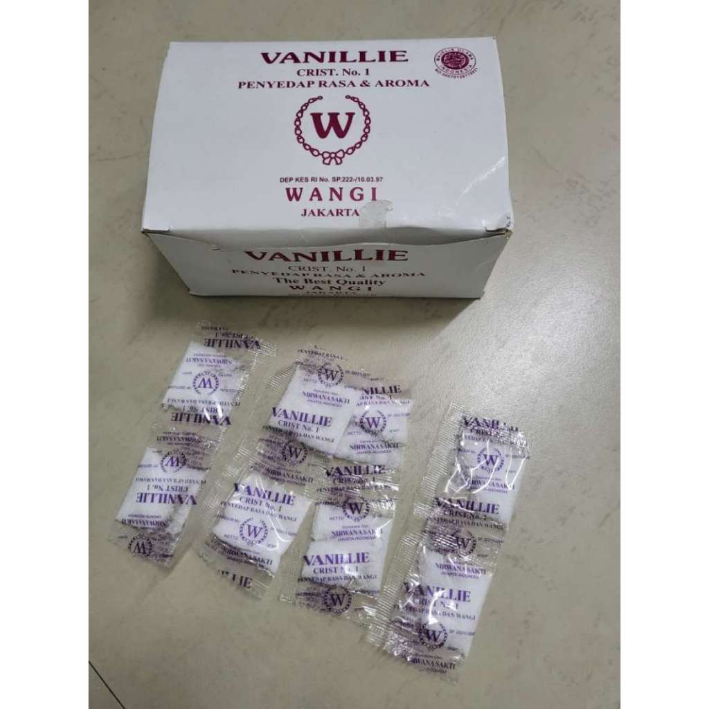 

Vanillie Bubuk Kemasan Per Box Isi 100 Bungkus